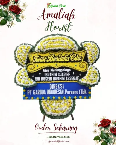 Papan Bunga Duka di Talise Valangguni